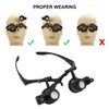 Hands Free Headband Magnifying Glasses Magnifier with Light Jewelers Glasses