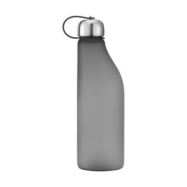 Georg Jensen Sky Water Bottle in Grey with Strap - Durable Tritan BPA Free Plastic - 500 ml Flask by Aurélien Barbry