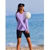 PINSPARK Rash Guard for Women Soft Crew Neck Long Sleeve