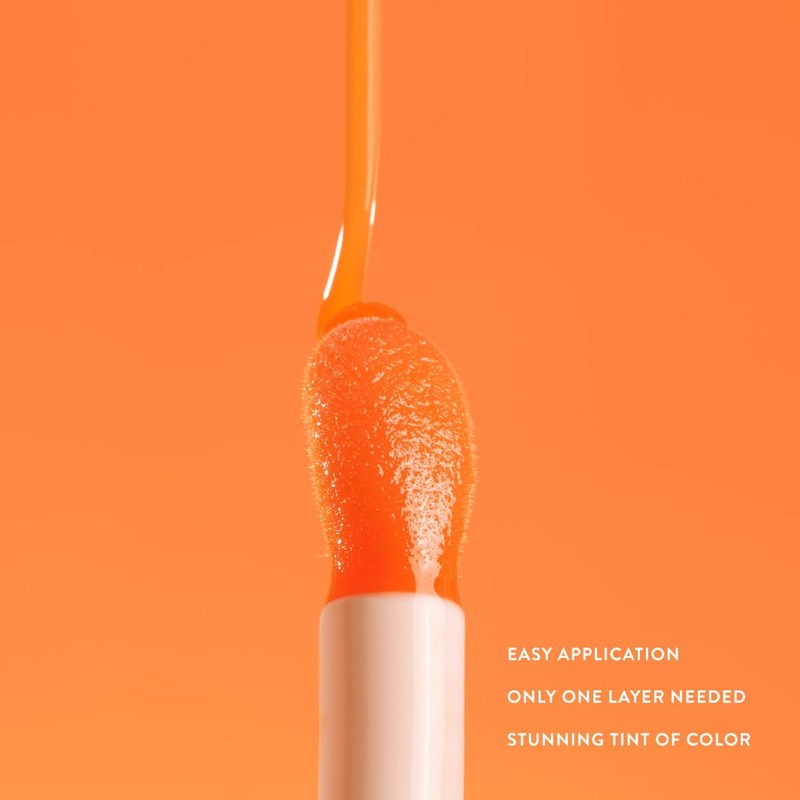 Poppi Cosmetics Dreamy Gleamy Tinted Lip Oil, Moisturizing, Shiny, Cruelty-Free,