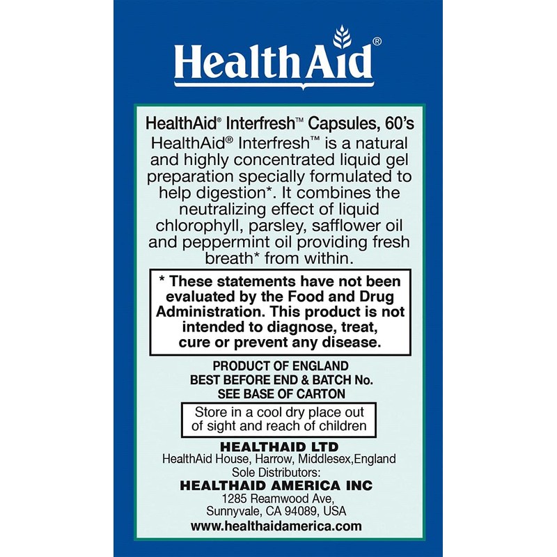 HealthAid Interfresh 60 Capsules