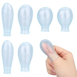 3 Paar Wasserdichte Zehen- und Fingerschützer, Wiederverwendbare Silikon-Protektoren für Schwimmen Duschen Pediküre Maniküre Nagelpflege Bei Nässe und Rissiger Haut Komfortable Passform