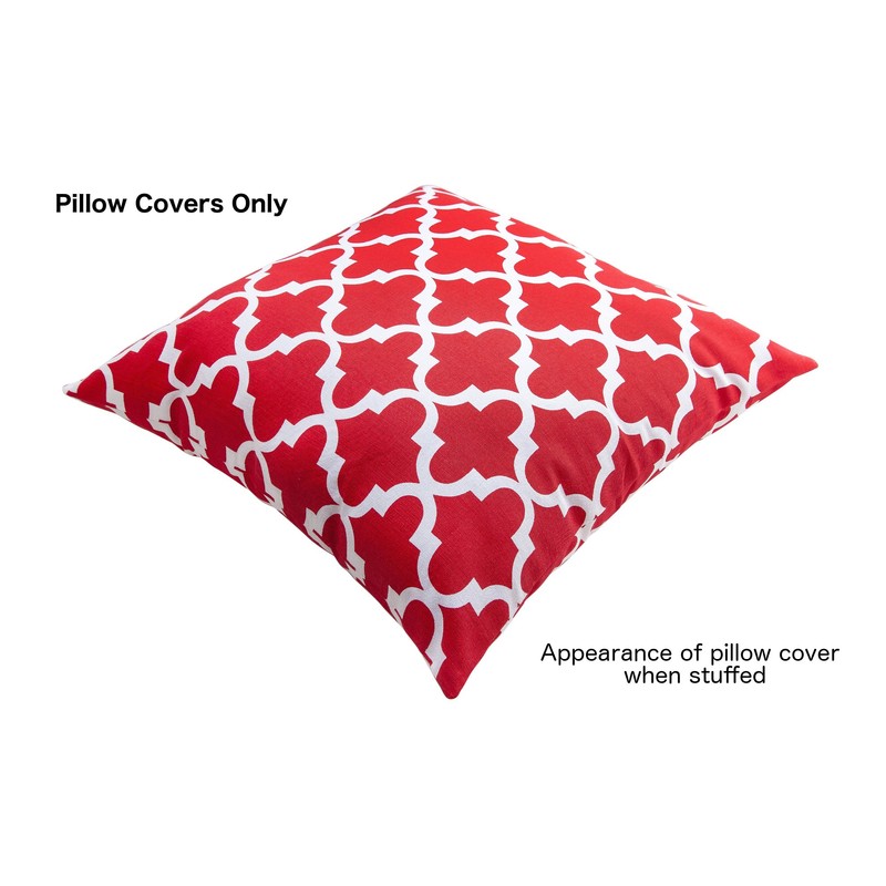 TreeWool Trellis Accent Set of 2 Cotton Canvas Cushion Covers
