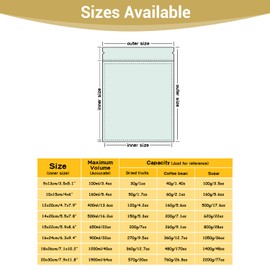 100 Pcs White Kraft Paper Bags with Window, 4" x 6" Stand Up Pouches, Zip Lock Food Storage Bags for Packaging Products, Reusable, Sealable