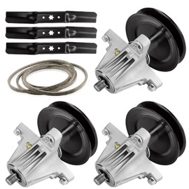 54" Deck Rebuild Kit for Cub Cadet MTD RZT L54KH S54 L54 S54KH for Craftsman Z6600, 3 Spindles 618-06978 918-06978, 3 Blade 942-05056 742-05056A, 148 1/4" Belt 954-04329 754-04329