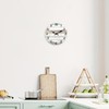 XNM Rustic Wall Clock for Bedroom Round Wood Wall Clocks