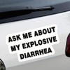 2pc 5.12''x2.56'' Car Decal - Ask Me About My Explosive
