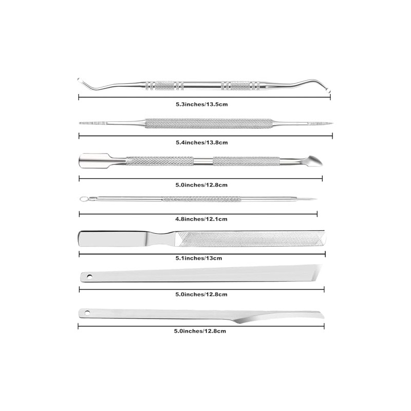 Kit de Herramientas para Uñas Encarnadas, 7PCS Set de Manicura