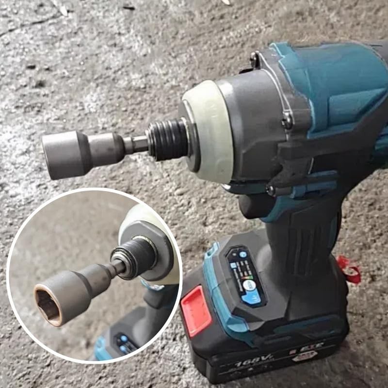 Screwdriver Nut Driver Bit,8mm Socket 65 Length,Metric Hex Wrench Socket