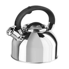 OGGI Tea Kettle for Stove Top - 64oz / 1.9lt, Stainless Steel with Loud Whistle, Ideal Hot Water Kettle and Water Boiler - Silver Mirror