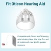 20Pcs Hearing Aid Domes for Oticon, Minifit Bass 6MM Double