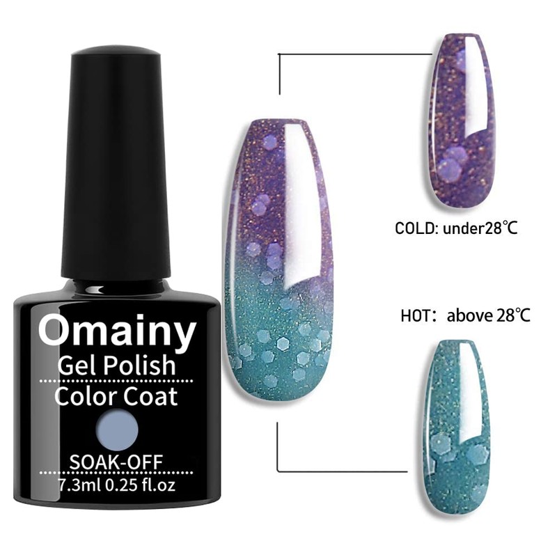 Omainy Chameleon Semi-Permanent Thermal Gel Nail Polish Thermal Semi-Permanent Nail