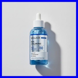 Wellage [Quick-dry essential item] Wellage Real Hyaluronic Blue 100 Ampoule 100ml Special (+ 2 one-day kits) 100678 / [속건조필수템] 웰라쥬 리얼 히알루로닉 블루 100 앰플 100ml 기획 (+원데이키트2ea) 100678