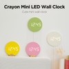 mooas Crayon Mini Digital Wall Clock, Modern Night Light Digital