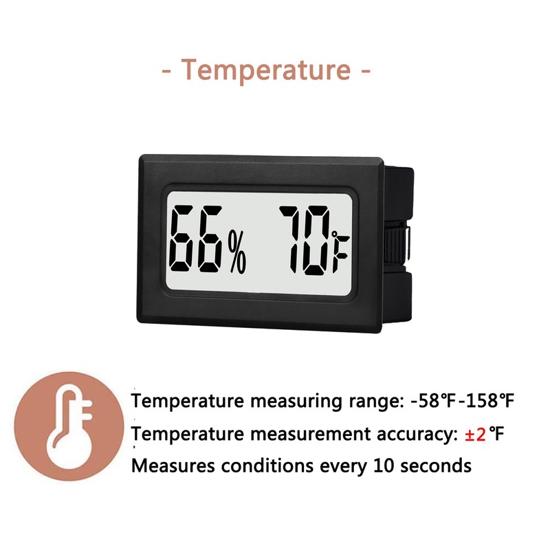12 Pack Mini Small Digital Hygrometer Thermometer Indoor Temperature and