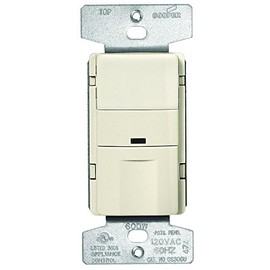 Eaton OS306U-LA 600W Wall Mount Occupancy Vacancy Sensor, Light Almond