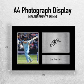 HWC Trading A4 Jos Buttler England Cricket Team Gifts Printed Signed Autograph Picture for Cricketer Memorabilia Fans
