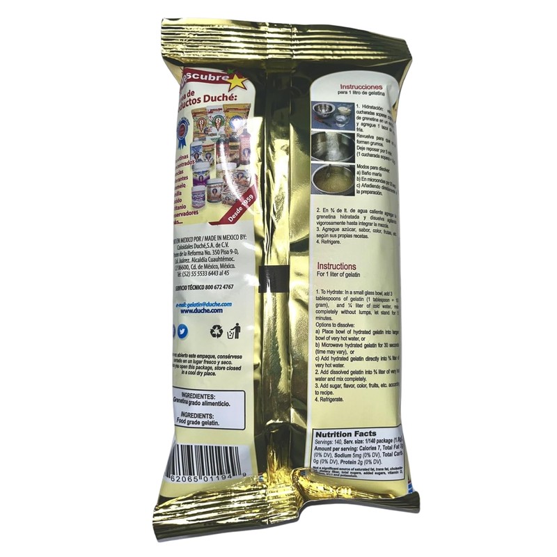 Duche Gelatin Powder - 8.81 oz Unflavored Gelatin - Natural