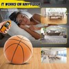Silent Basketball-2025 Upgrade Grooved Airless Foam Basketball for Quiet Dribbling