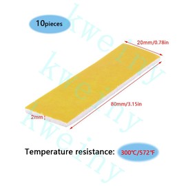Kweiny 10 unidades de algodón con aislamiento térmico y cinta PTFE de alta temperatura para impresora 3D Makerbot Hotend