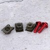 Mounting Clips Trim Screws for Aluminium Screw Red 5 x