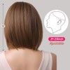 Pelucas para Mujer Cabello Natural, Pelucas Bob Cortas para Mujer