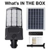 Aluminum Alloy 9000W Solar Street Lights Outdoor, 400000LM IP65 Waterproof