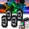 4 Pods Five Sided RGB Rock Lights for Trucks Jeep
