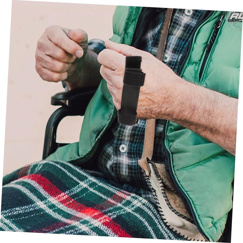 SAFIGLE 2pcs Weighted Utensils Adaptive Cuff Elder Eating Assistance Cutlery