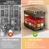 Pull Out Spice Rack Organizer for Cabinet, 2 Pack Widen