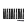 2 Set Universal Permanent Markers, Chisel Tip, Black, Dozen (UNV07051)