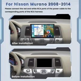 [HiFi & 2G+64G] Car Radio for Nissan Murano 2008-2014 with, 9 Inch Android 13 IPS Touch Screen Car Stereo Wireless Carplay/Android Auto, Bluetooth, GPS, 5G WiFi + Backup Camera
