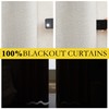 NICETOWN 100% Absolutely Blackout Linen Curtains with Thermal Insulated White