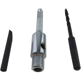 PRODIAMANT SDS‑Plus Adapter M16 Including Pilot Drill and Ejection Wedge - for Diamond Countersink & Drill Bits with M16 Internal Thread