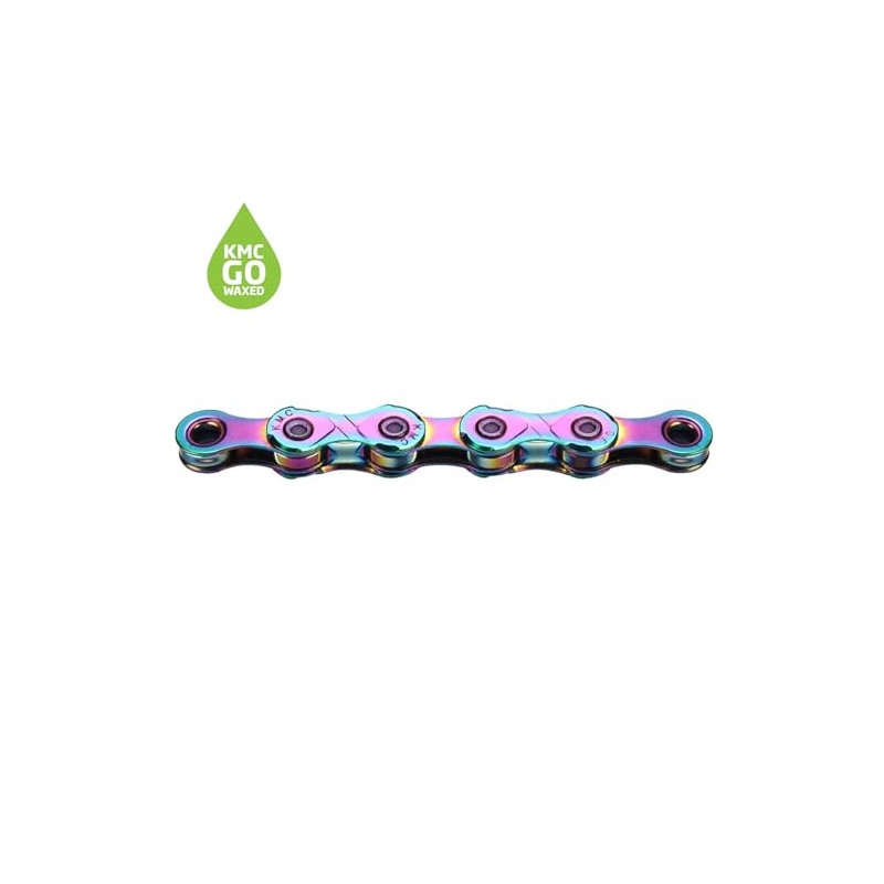 KMC X12 gewachste 12-Gang-Kette, Aurora-Blau, 126 Glieder