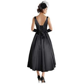 Itdespln Women's 1950s Audrey Hepburn Style dress Vintage Swing Cocktail Dresses Tea Party Outfits(Z3879,2XL)