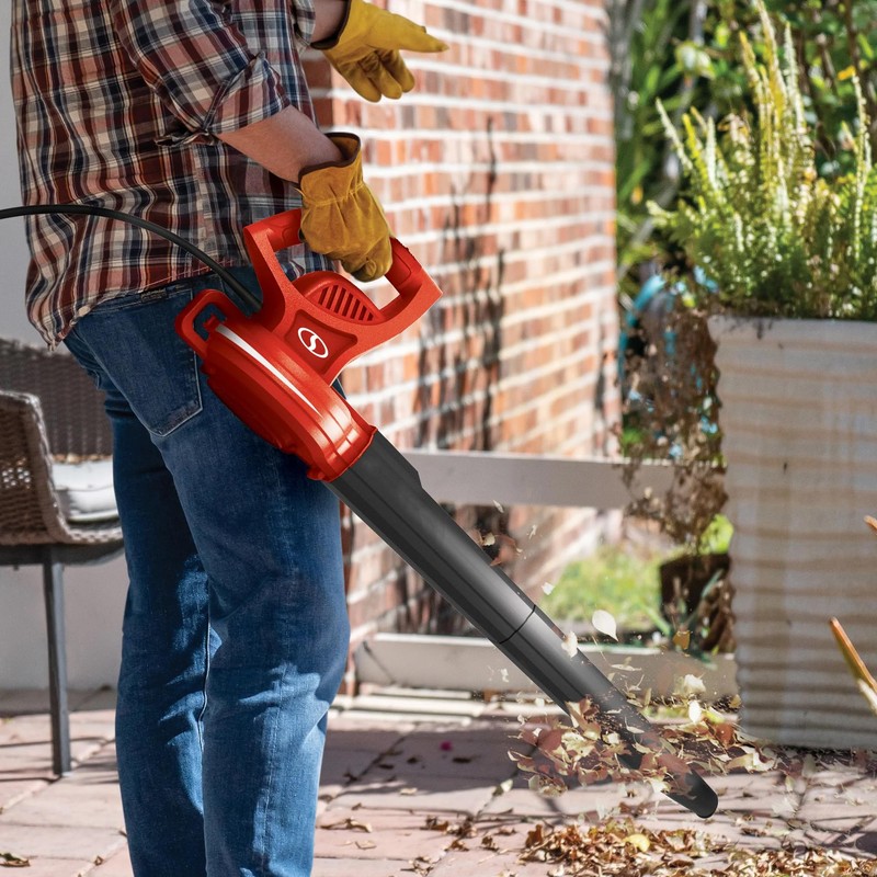 Sun Joe All-Purpose Electric Leaf Blower, 6-Amp Motor, 155 MPH,