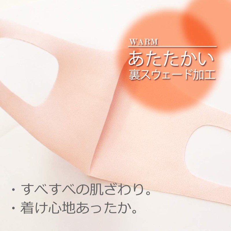 Washable Warm Mask, 3D Design Mask (Black, M-L)