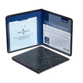 Blue Badge Disabled Holder Parking Permit Wallet in Holographic Black Glass, Hologram-Safe UK Made Wallet, Disabled Parking Permit Cover Holder Includes Timer Clock, Disabled Badge Holder for Car