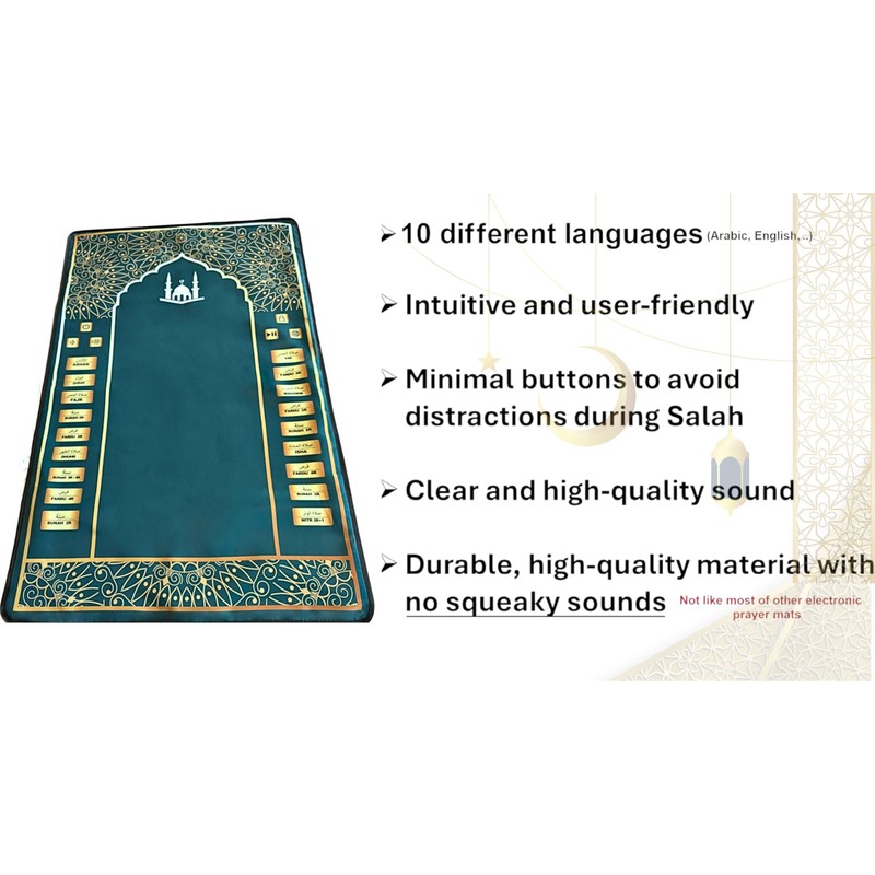 Islamika Electronic Prayer Mat - Smart Interactive Prayer Rug -