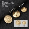 Ymapinc 14pcs Metal Gold Blazer Buttons Set - 18mm &