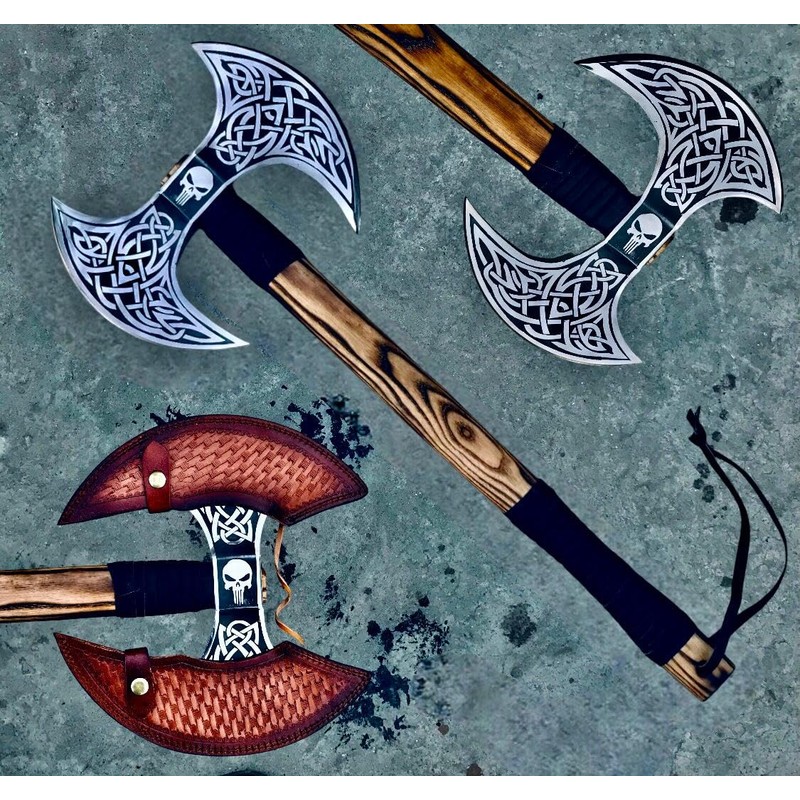 viking tools Axes,Functional Axe, Bushcraft Axe Hatchet for Hunting Bearded