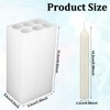 6-Cavity Long Cylinder Mold for Candle Making, 6 Holes Cylinder
