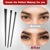 12 Pcs Flat Eyeliner Brush Angled Eyebrow Eyeliner Brush Set