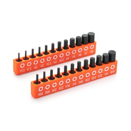 Bates- Hex Head Allen Wrench Drill Bit Set, 25 pcs, S2 Steel, Magnetic Drill Bit Set, Hex Bits, 1/4 Hex Bit Set, Hex Shank Drill Bit Set, Hex Drill Bit Set, Allen Key Drill Bit Set, Allen bit Set