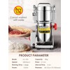 CGOLDENWALL 300g Electric Grain Grinder Mill Safety Upgraded 1500W High-speed