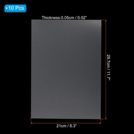 PATIKIL 20 Mil Clear PVC Binding Covers, 10 Pcs Front View Protector Un-Punched A4 Letter Size for Presentation, Report, Paper, Business Office Supply Document, Semi Transparent