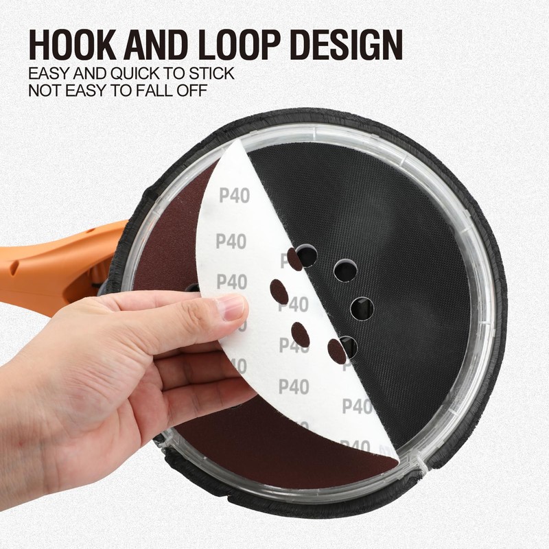 MAXXT 225mm Drywall Sander Sandpaper #40 25Pcs Hook & Loop