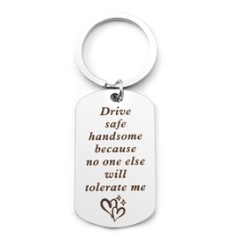 Boyfriend Christmas Gifts, Husband Christmas Gifts, Stocking Fillers for Boyfriend,Valentines Gifts for Him, Drive Safe Keyring,Gifts for Boyfriends, Husband Gifts,Boyfriend Anniversary Birthday Gifts