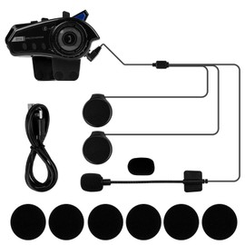 MotorMinds Motorcycle Helmet Headphones, BT35 Motorcycle Helmet Headset Wireless Bluetooth 5.0 Headphones Stereo Hands-Free Headphones